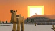 A camel basks in the sun in Minecraft (Image via Mojang)